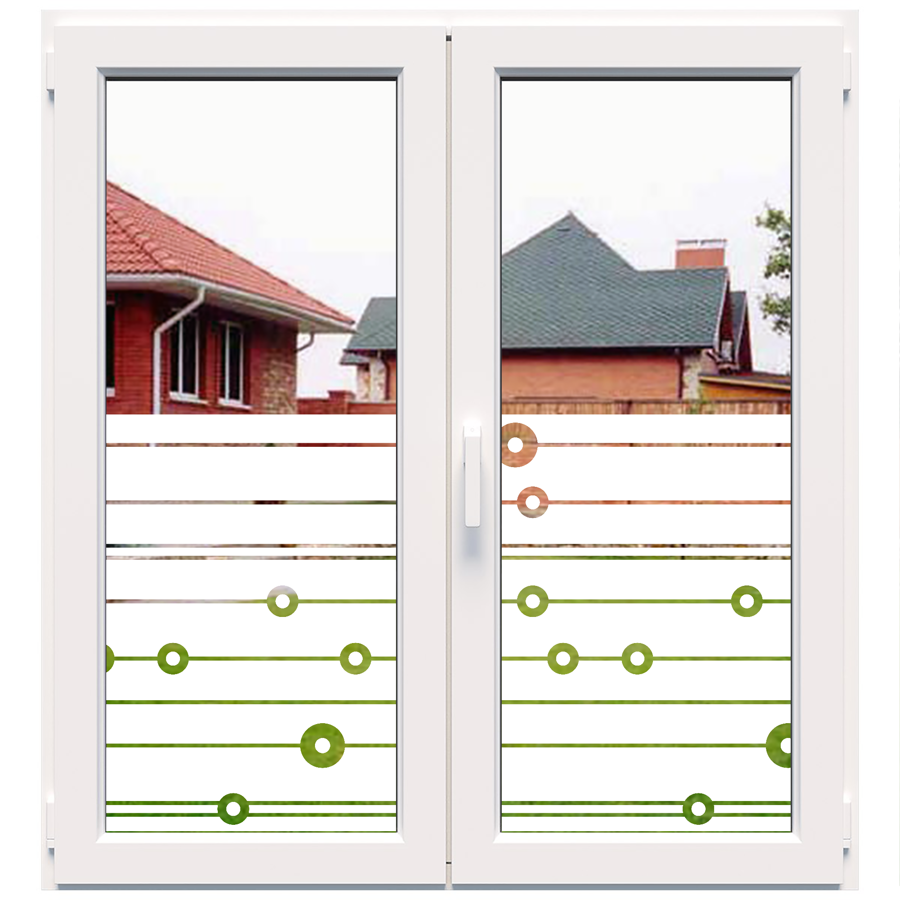 Dekoratīva balta matēta plēve logiem (DECO5) Image