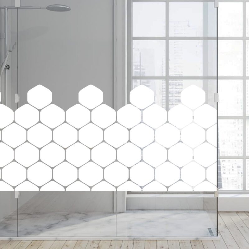 Dekoratīva balta matēta plēve logiem (DECO6) Image 4