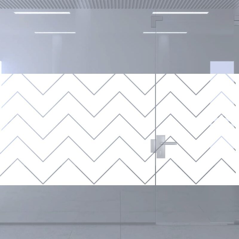 Dekoratīva balta matēta plēve logiem (DECO8) Image 2