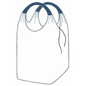 Didelis maišas su dviem kilpomis 75x75x150+55cm