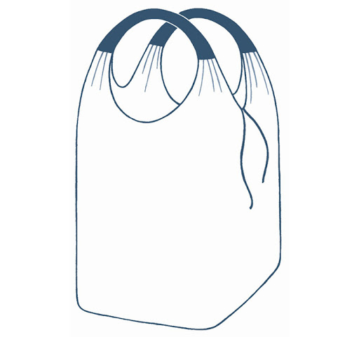 Big Bag ar divām cilpām 75x75x150+55cm Image