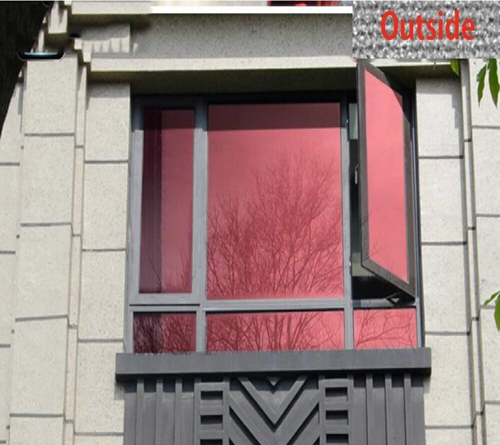 Logu tonēšanas plēve "Spoguļplēve 70%" Sarkana Image