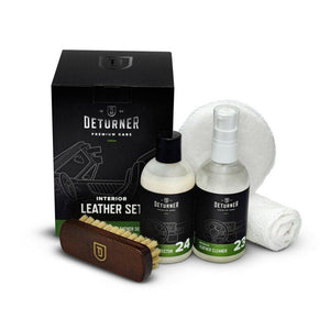 Odos automobilio salono priežiūros rinkinys - DETURNER LEATHER SET