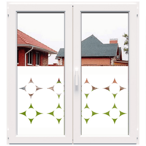 Dekoratyvinė balta matinė plėvelė langams (DECO11)