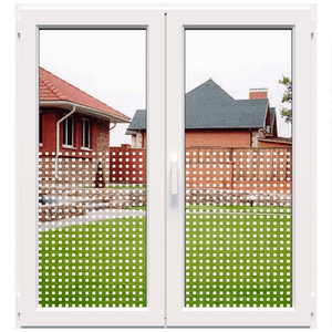 Dekoratyvinė balta matinė plėvelė langams (DECO18)