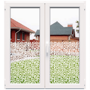 Dekoratyvinė balta matinė plėvelė langams (DECO22)