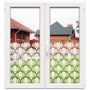 Dekoratyvinė balta matinė plėvelė langams (DECO23)
