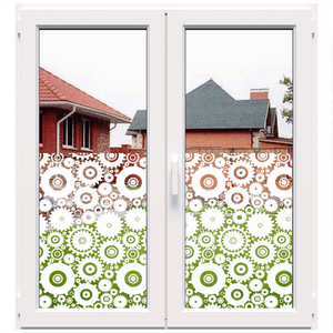 Dekoratyvinė balta matinė plėvelė langams (DECO27)