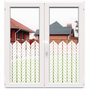 Dekoratyvinė balta matinė plėvelė langams (DECO29)
