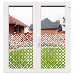 Dekoratyvinė balta matinė plėvelė langams (DECO31)