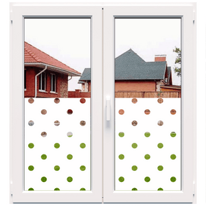 Dekoratyvinė balta matinė plėvelė langams (DECO32)