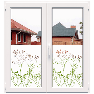 Dekoratyvinė balta matinė plėvelė langams (DECO33)