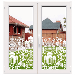 Dekoratyvinė balta matinė plėvelė langams (DECO35)