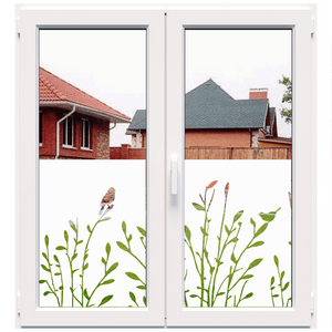 Dekoratyvinė balta matinė plėvelė langams (DECO37)