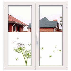 Dekoratyvinė balta matinė plėvelė langams (DECO39)