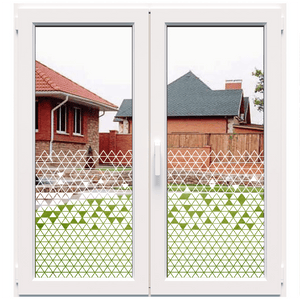 Dekoratyvinė balta matinė plėvelė langams (DECO47)