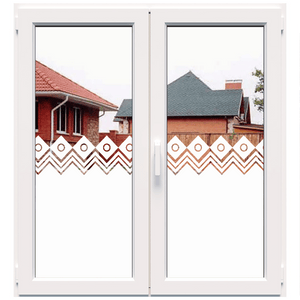 Dekoratyvinė balta matinė plėvelė langams (DECO9)