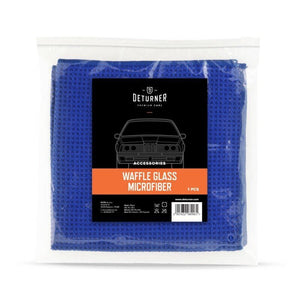 Mikrošķiedrinis rankšluostis automobilių priežiūrai - DETURNER WAFFLE GLASS RANKŠLUOSTIS 40x40cm