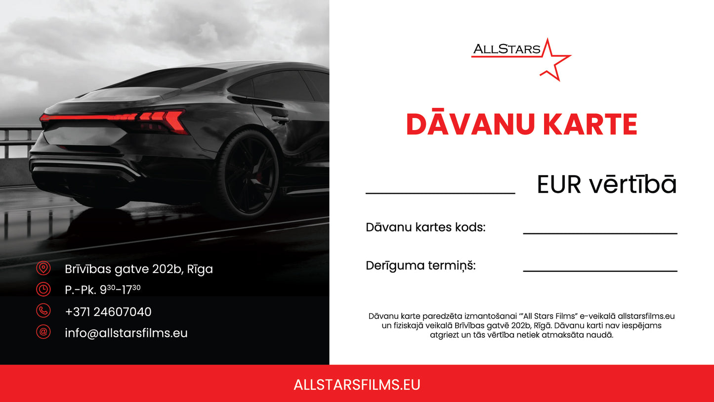 Fizikinė dovanų kortelė