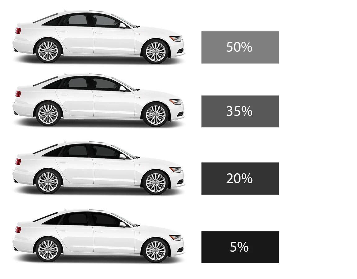 Auto logu tonēšanas plēve Metalizētā 50% Image