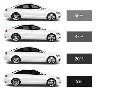 Auto logu tonēšanas plēve Metalizētā 50% Image