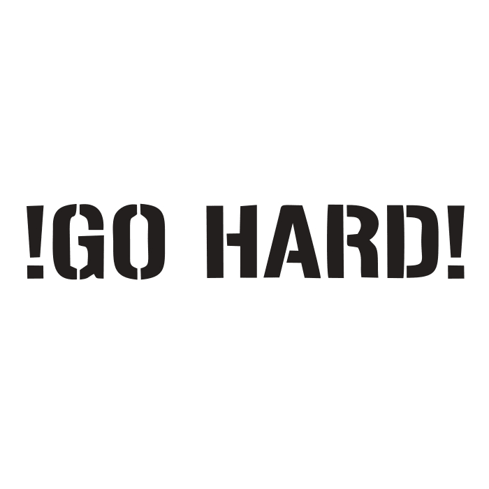 Uzlīme "!GO HARD!" - Your Vendor - ALLSTARS